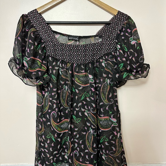 Floral/Paisley Print Blouse - Picture 3 of 3